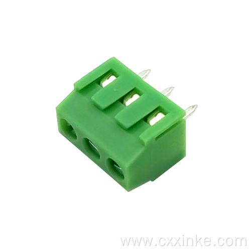 3.5MM pitch screw type PCB terminal block 2P3P can be spliced